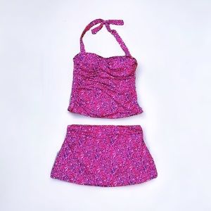 GARNET HILL Tankini Top + Swim Skirt